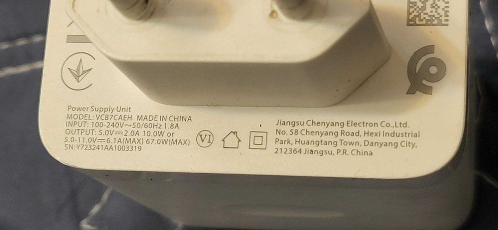 Incarcator 67W  de la5V-11V-6.1A pe usb fuctional