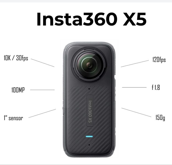 Insta X5 Insta 360 action ekshn kamera 8K.360 градус камера