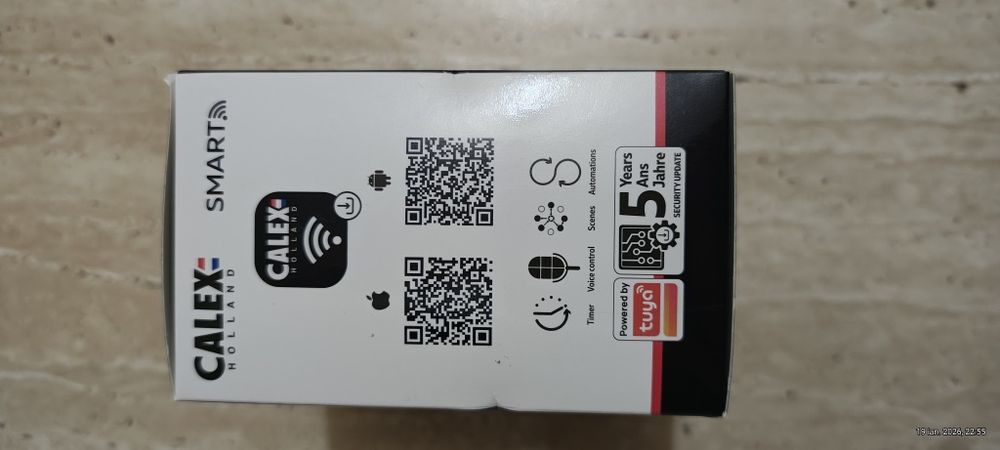 Detector fum Smart Calex, Alb