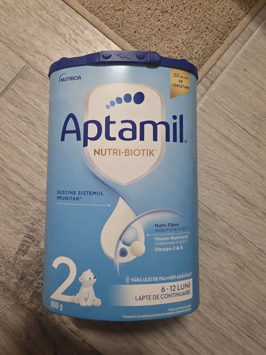 Lapte praf Aptamil NUTRI-BIOTIK 2, 800 g, 6-12 luni, Nutricia