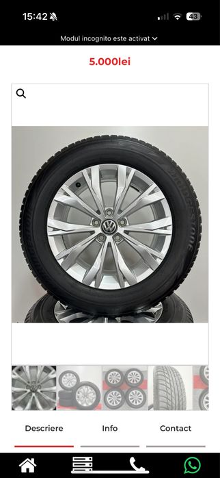 Jante oem 5x112 Vw/Skoda/seat R17