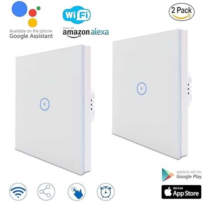 2 x Comutator inteligent de lumină tactil și WiFi Useelink