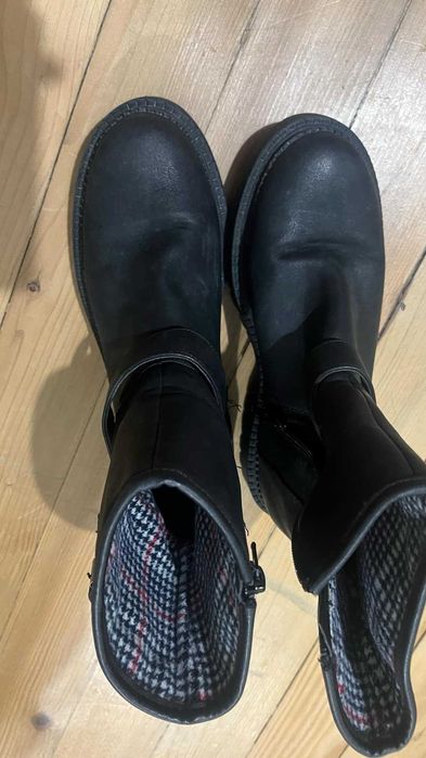 Дамски боти Бенетон, черни, 39 номер