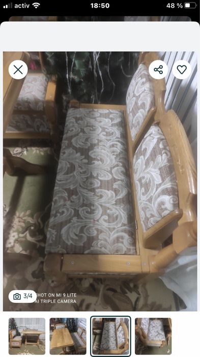 Продам мягкий уголок со столом