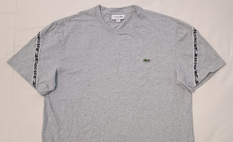 Lacoste оригинална тениска L памучна сива фланелка