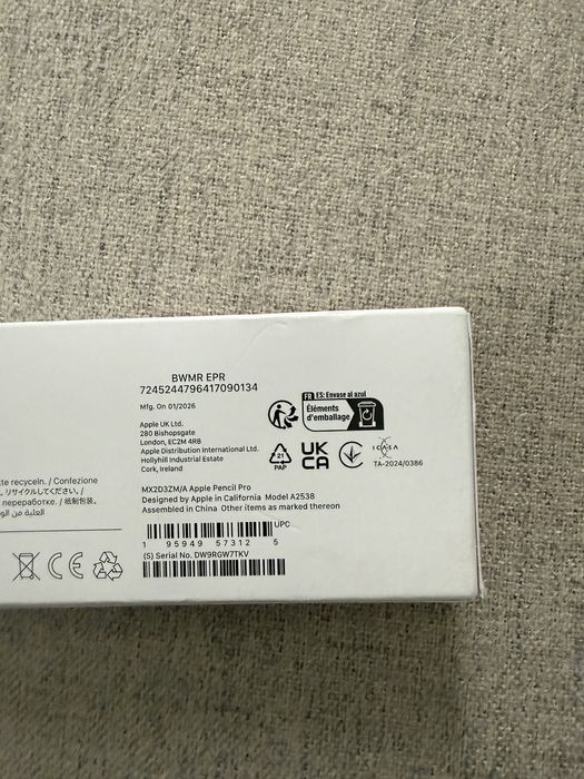Apple pencil Pro nou nout, nefolosit
