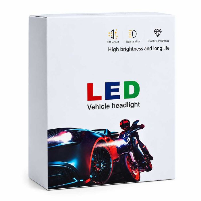 Универсални 2LED Халогени за Мотор 12V - БЯЛО/ЖЪЛТО