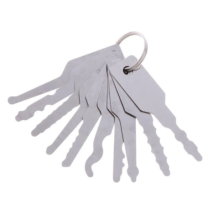 Set 10 chei deblocare usi butuc key universale
