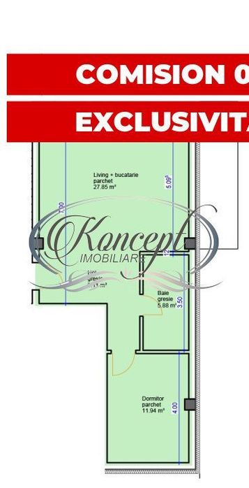 Apartament pe str. Sub Cetate, TVA si finisaje incluse in pret