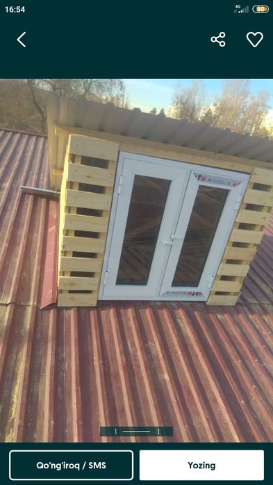 Tom yopamiz profnastil strapil qoqamiz