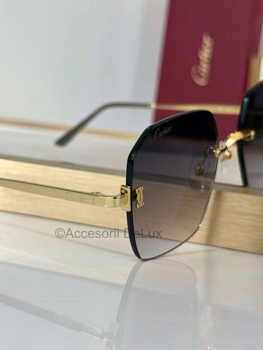 Ochelari de Soare Cartier CT0591S Full Box [Verificare Colet] Grey Gradient