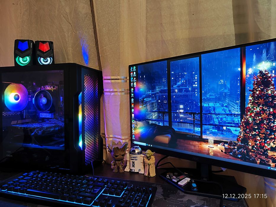 Геймърски Ryzen 5 3600X, GTX 1660Ti 6GB, RAM 16GB DDR4, SSD 512GB NVME