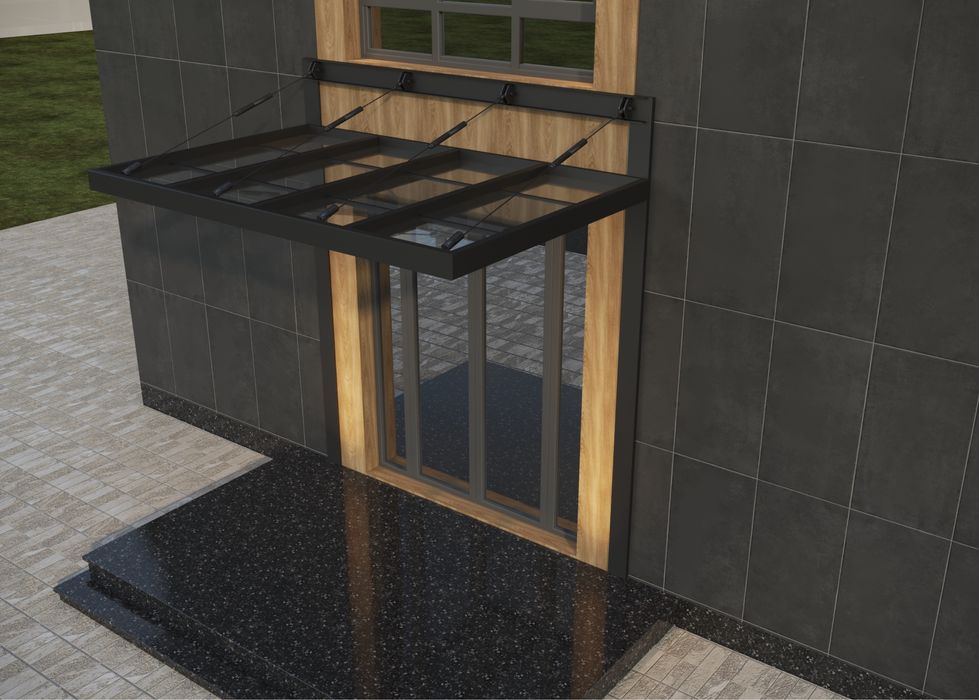 Стеклянные навесы и козырьки