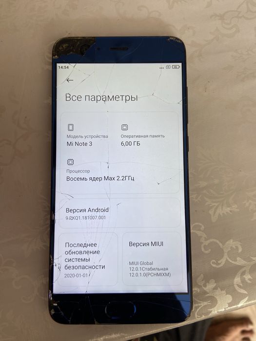 Продам телефон Xiaomi Mi note 3