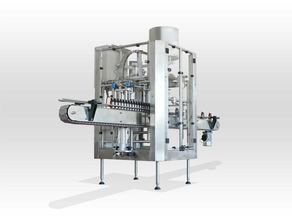Моноблок машини за дозиране и затваряне на течности в бутилки