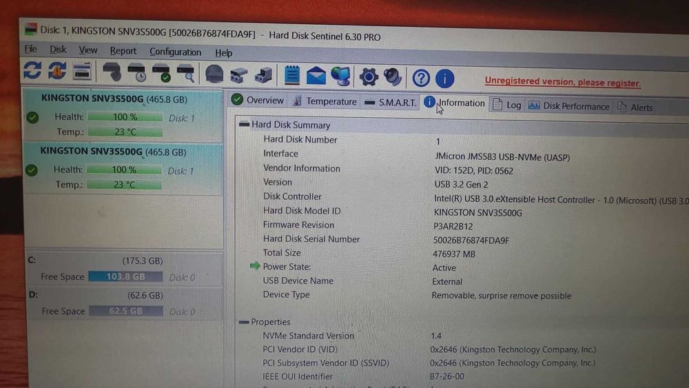 Solid State Drive (SSD) Kingston NV3, 500 gb , PCIe 4.0 NVMe, M.2 -nou