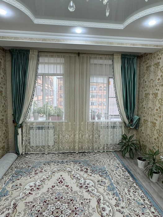 Тюль со шторами и с карнизом