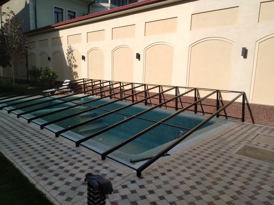 банер и баннер тент сотамиз бассен навес сетка бисетка установка кила