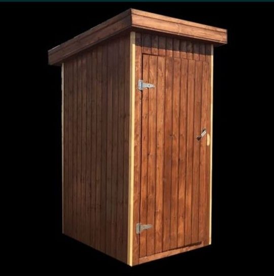 Туалет уличный деревянный