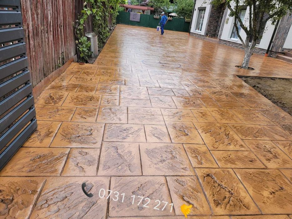 Beton amprentat de calitate. amenajari pavaje cu beton amprentat