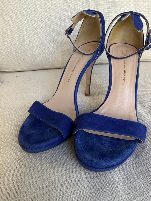 Sandale piele, toc 9 cm - Mourtzi