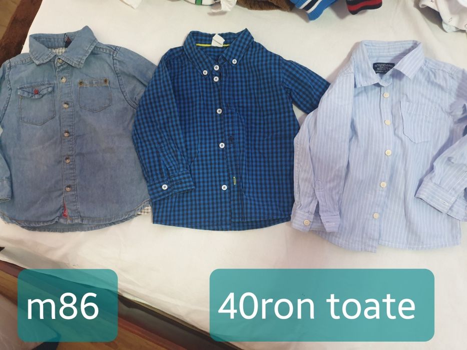 Lot camasi baietei marime 86