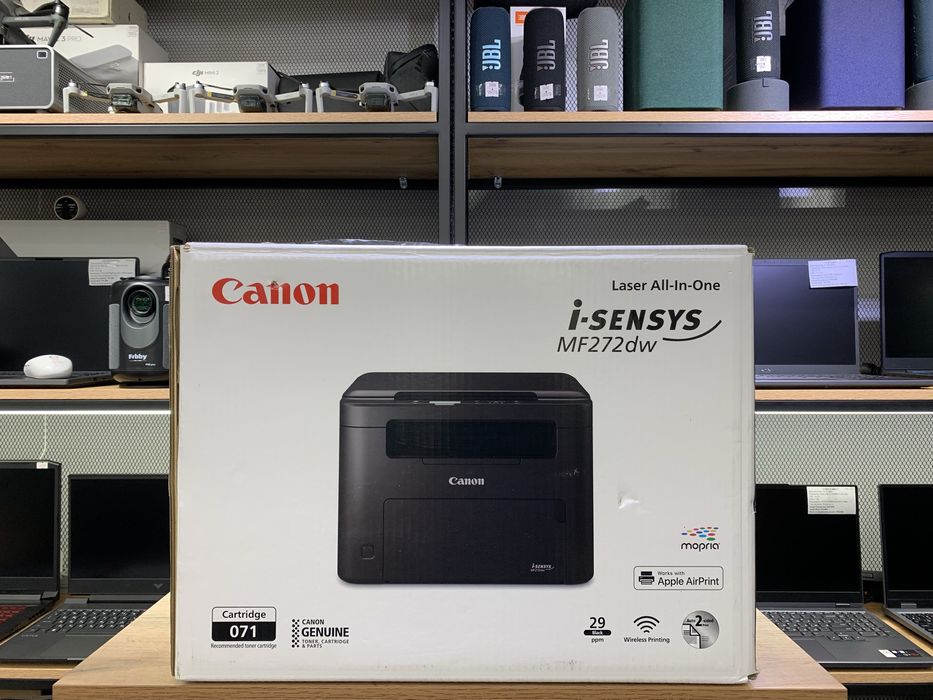 Новый принтер Canon I-Sensys MF272dw, черно-белый, лазерный, 1061/А10