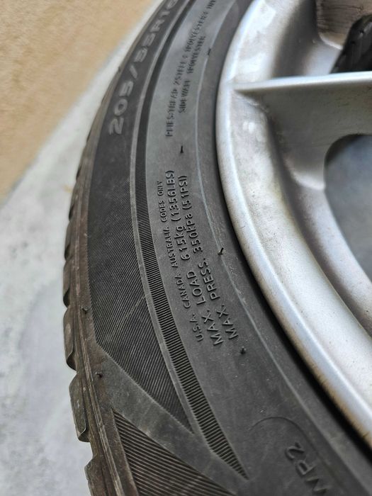 Anvelope de Iarna + Jante aliaj 205/55 R16 BMW E46 E90 E91 E81 E87 F20