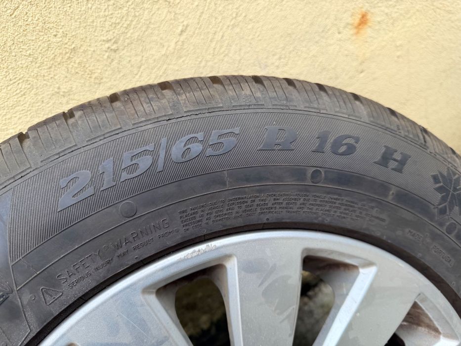 JANTE aliaj + ANVELOPE iarnă R16 – aproape noi – GATA DE MONTAT!