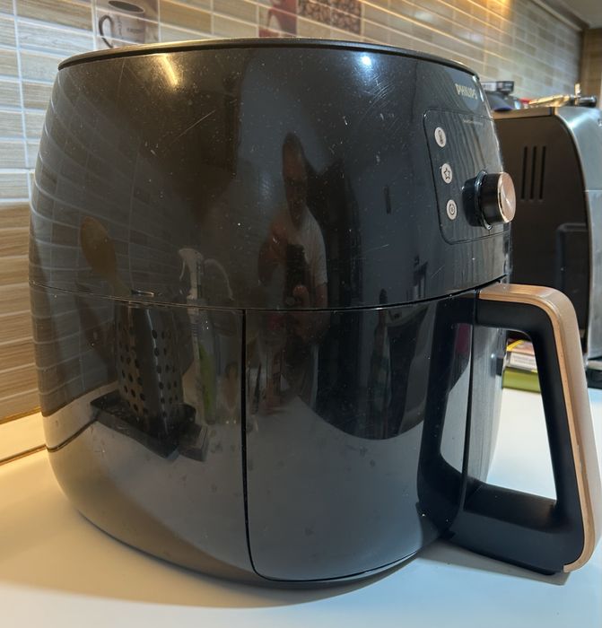 Friteuza cu aer cald, Philips, Smart Airfryer XXL, Negru