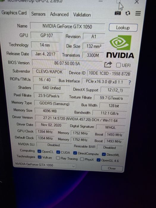 Leptop Gaming  terra /17,3 inchi /i7 8750H