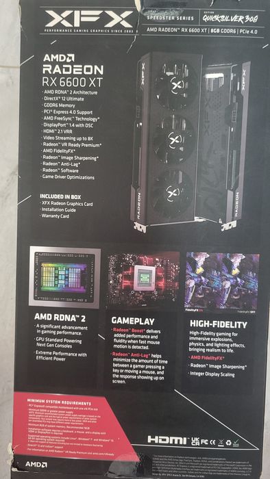 Видеокарта rx6600xt xqx