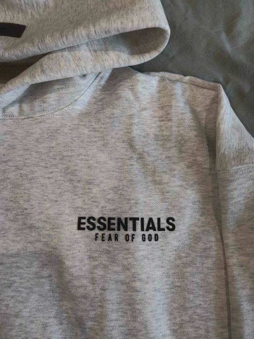 Essentials Fear of God Hoodie - Oatmeal Gray