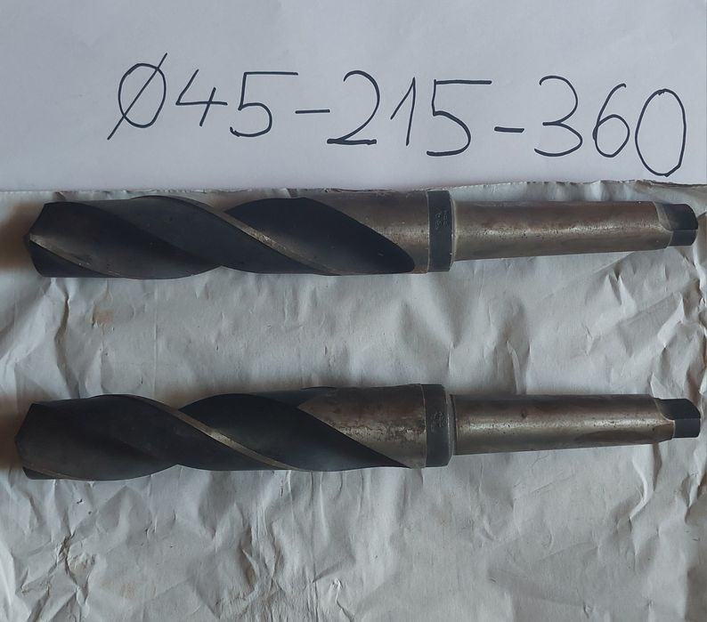 Burghiu elicoidal coada conica, DIN 345, STAS 575