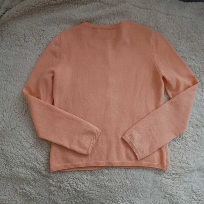 Cardigan 100% cașmir roz piersica marimea 36-38