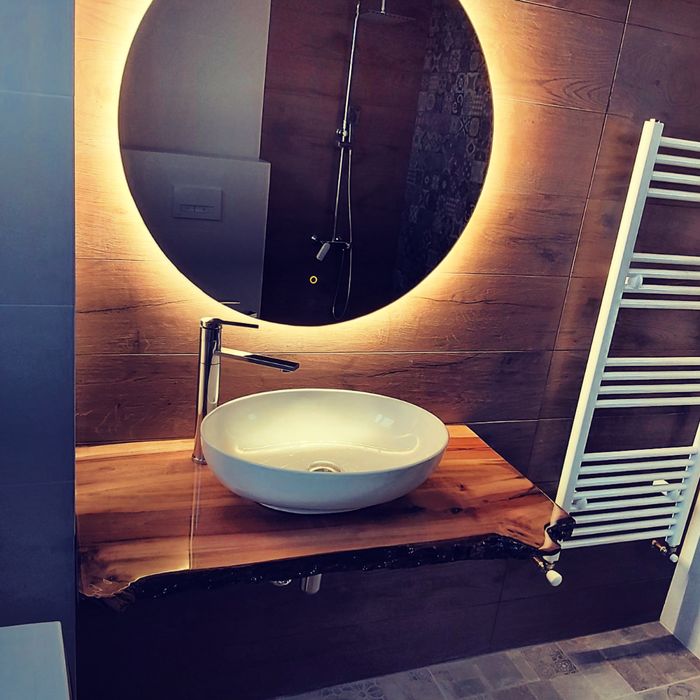 Плот за баня от дърво / Плот за мокро помещение