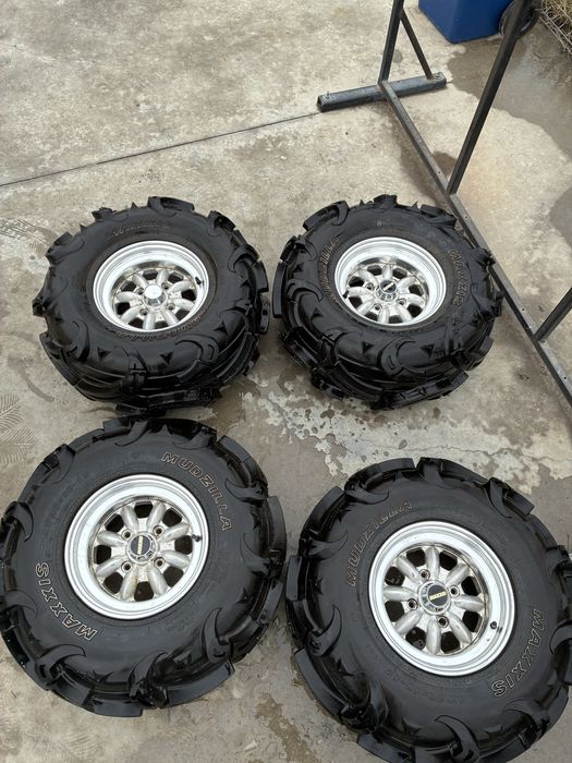 Jante atv r12 MAXXIS si anvelope, cauciucuri MAXXIS MUDZILLA