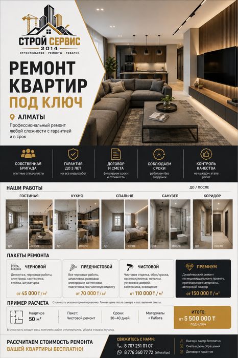 Косметический ремонт под ключ