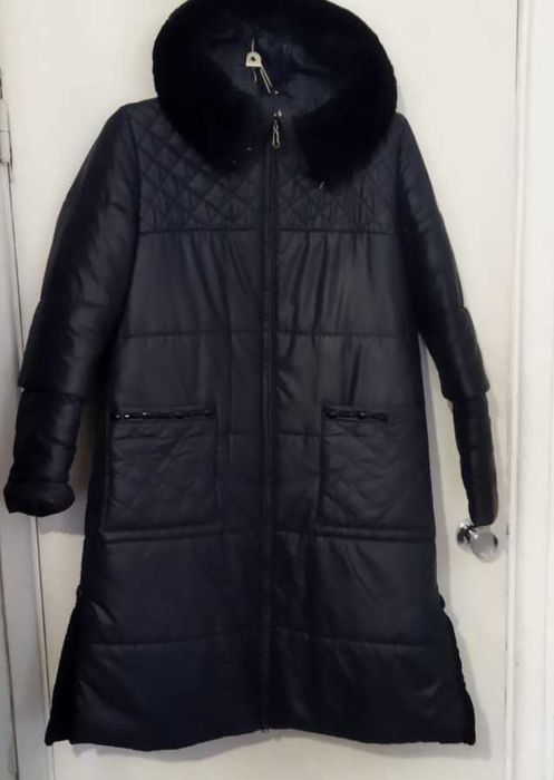 Пальто утепленное длинное