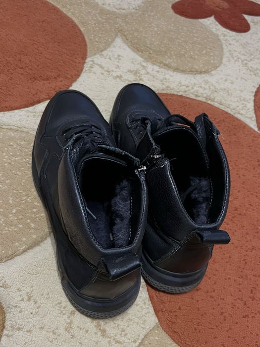 Ботинки натур.кожа мех