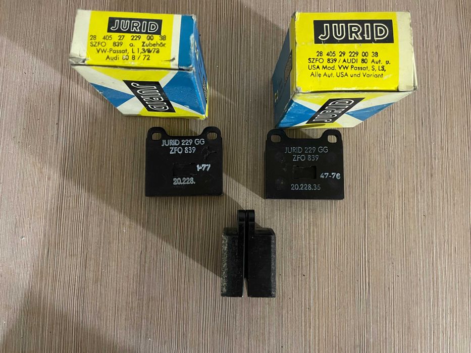 Placute frana JURID NOS anii 70 pentru Audi 80 VW Passat Mercedes