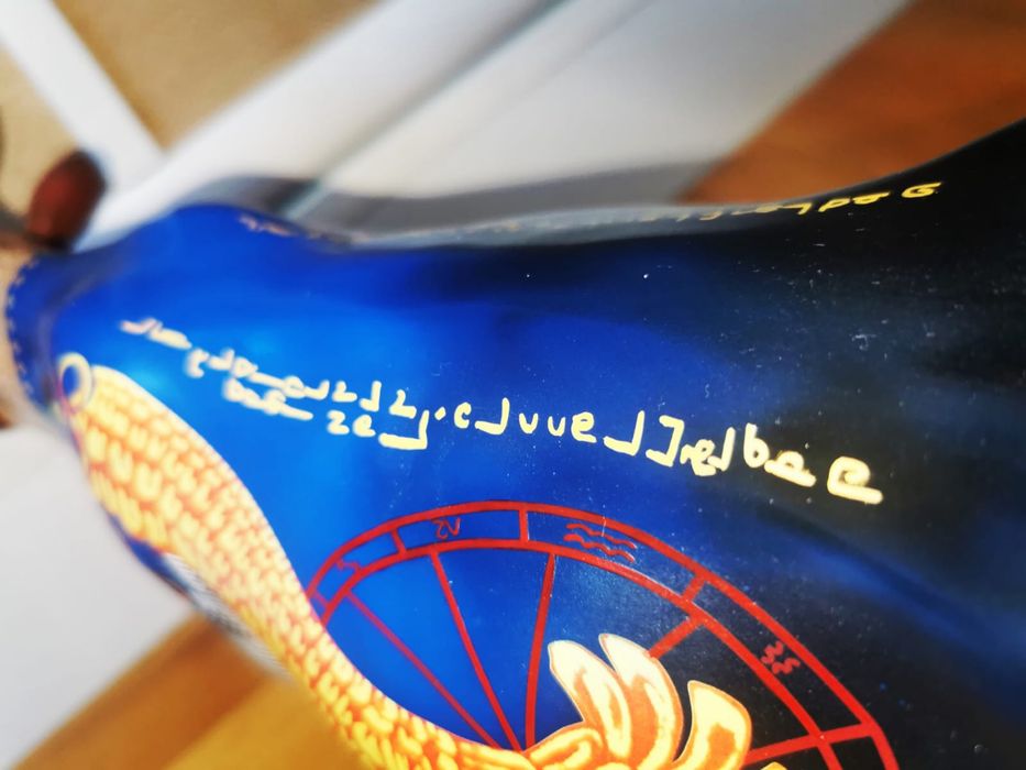 Антикварна фигура арт скулптура Свещена крава Cow Parade Sacred Cow