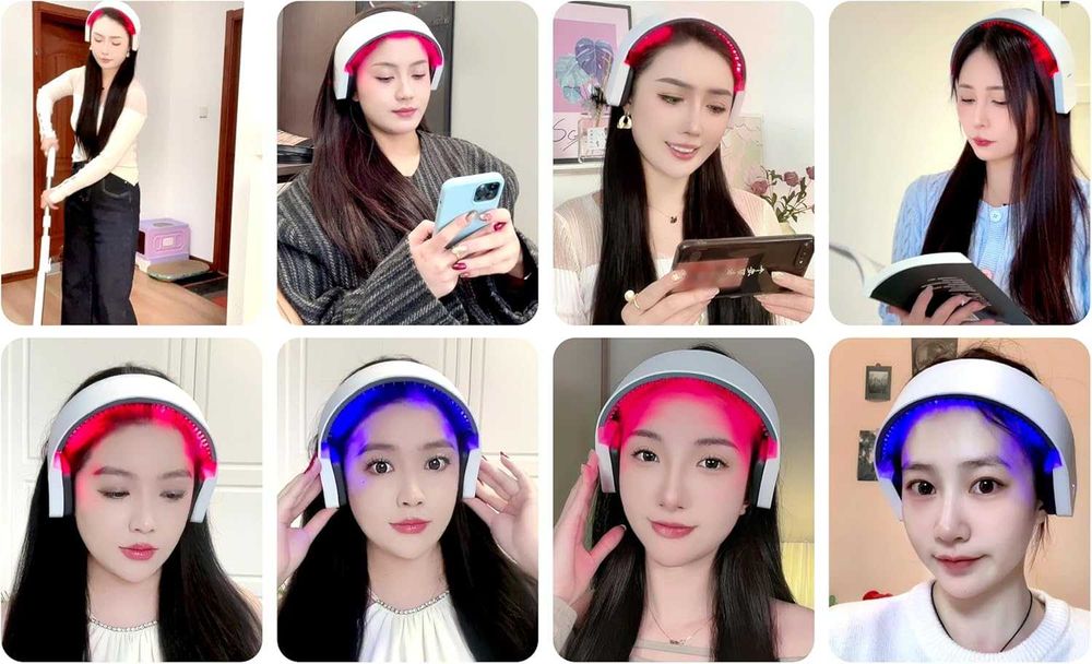 Устройство за грижа за косата-светлинна терапия, 650nm, 850nm и 450nm