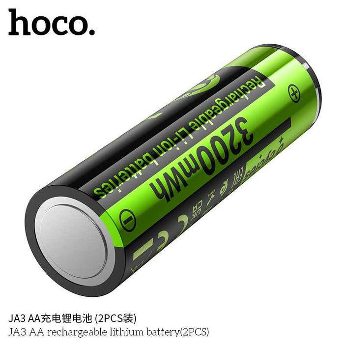 Hoco JA3 JA4 перезаряжаемые литиевые AA-батарейки Rechargeable Battery