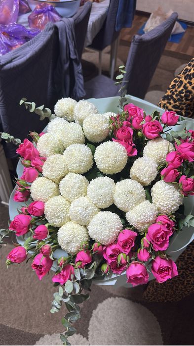 Хризонтема с розой