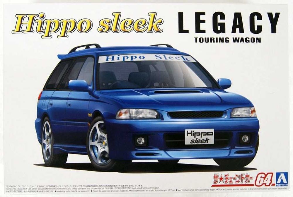 Сборная модель 1/24 Aoshima Subaru Legacy BG5 Touring Wagon '93 Hippo