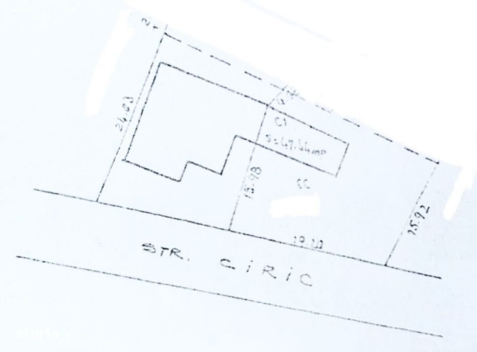 Teren intravilan Iasi 371 mp cu casă bătrânească Tătărași – Ciric