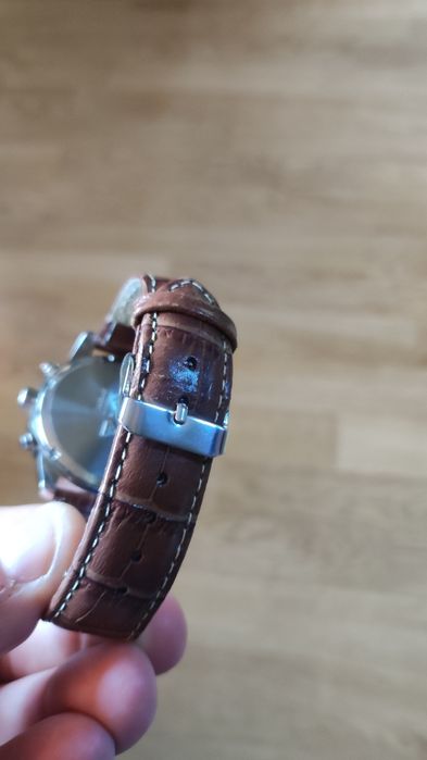 Ceas Chronograph cronometru Auriol bratara nou nepurtat stare perfecta