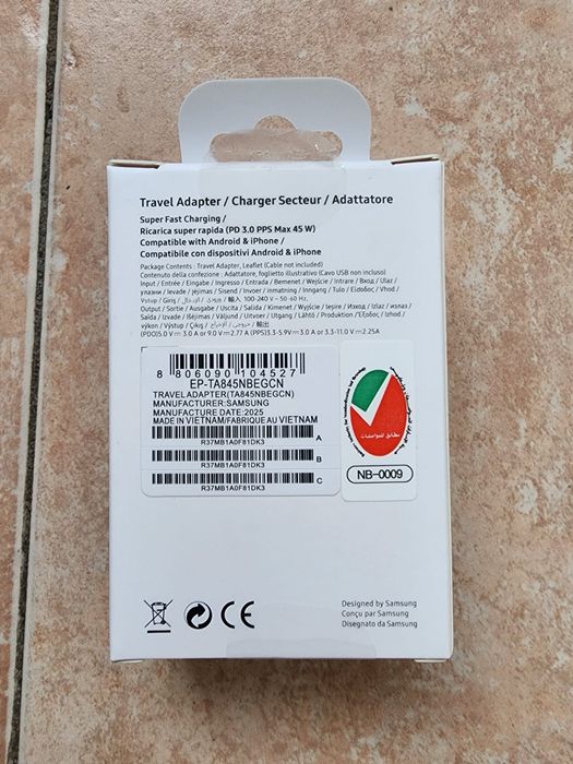 Продам адаптер Samsung 45W,25W