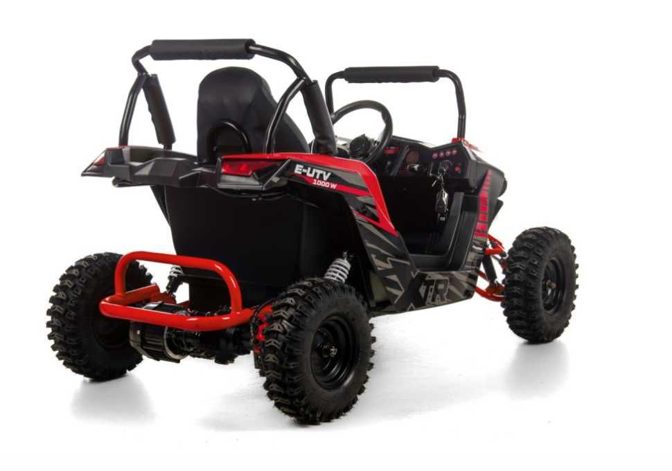 Mini E-UTV XTR, electric 1000W, culoare negru/rosu